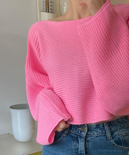 fd style(エフディ スタイル)の「ルーズフィットクロップカーディガン(カーディガン/ボレロ・レディース・Navy/White/LT.Blue/PINK・FREE)」の22枚目の写真