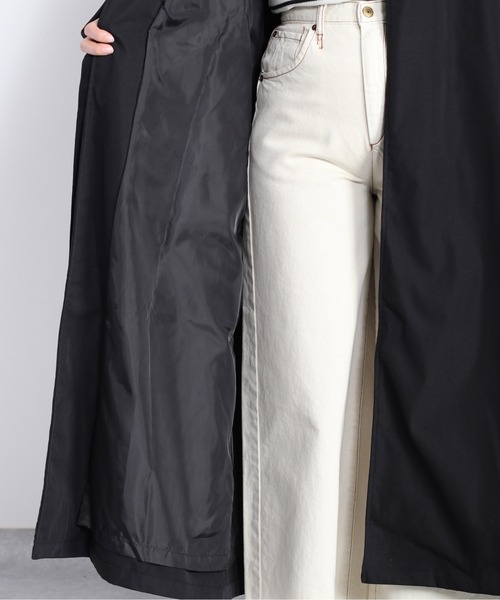 cepo（セポ）の「ハイネック シャークスキンコート（ステンカラーコート・レディース・ブラック/オフホワイト・M）」の20枚目の写真