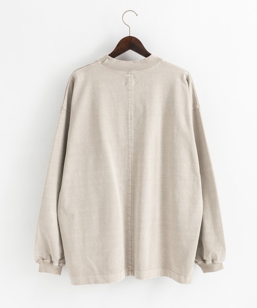 KRIFF MAYER(クリフメイヤー)の「KRIFF MAYER クリフメイヤー オーバーサイズ ピグメント胸ポケットロングTシャツ(Tシャツ/カットソー・メンズ・アッシュグレー/ダークブルー/カーキ/セージグリーン・M/L/XL)」の18枚目の写真