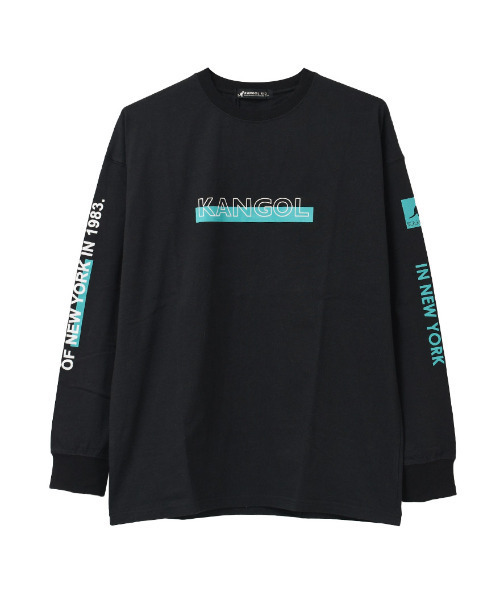 KANGOL KIDS(カンゴールキッズ)の「KANGOL 別注袖ネオンプリントロングTシャツ(Tシャツ/カットソー・キッズ・ブラック/チャコールグレー/オフホワイト・130/140/160/150/120)」の16枚目の写真
