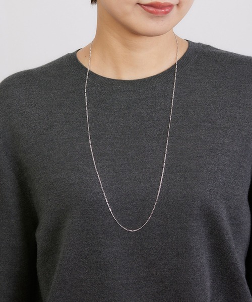 MARIA BLACK(マリアブラック)の「MARIA BLACK/マリアブラック SAMIRA BELLY CHAIN 75 SILVER HP ネックレス シルバー チェーンネックレス(ネックレス・レディース・シルバー・ONE SIZE)」の4枚目の写真