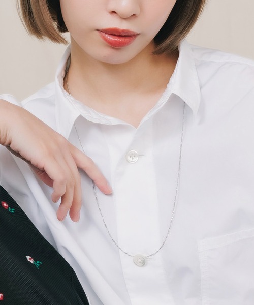 MARIA BLACK(マリアブラック)の「MARIA BLACK/マリアブラック SAMIRA BELLY CHAIN 75 SILVER HP ネックレス シルバー チェーンネックレス(ネックレス・レディース・シルバー・ONE SIZE)」の14枚目の写真