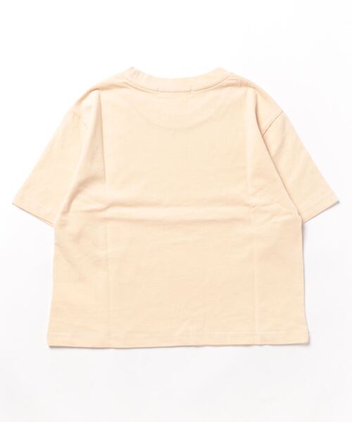 Isn't She?(イズントシー)の「ロゴクロップドTシャツ(Tシャツ/カットソー・レディース・ベージュ/オフホワイト/ネイビー・FREE)」の8枚目の写真