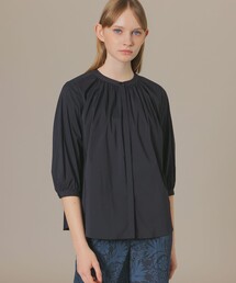 MACKINTOSH LONDON | コットンナイロンストレッチノーカラーブラウス(シャツ/ブラウス)