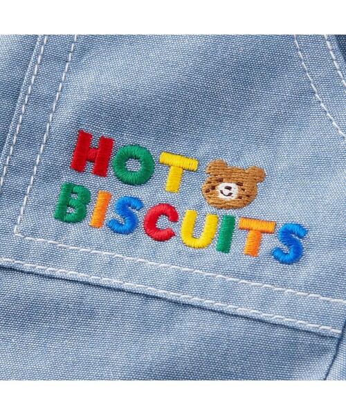 HOT BISCUITS（ホットビスケッツ）の「ダンガリー ハーフパンツ（その他パンツ・キッズ・ブルー/レッド/カーキ・90cm/120cm/110cm/100cm/80ｃｍ）」の8枚目の写真