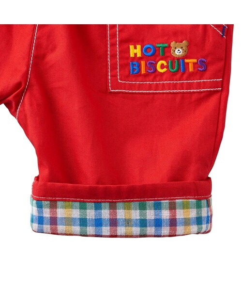 HOT BISCUITS（ホットビスケッツ）の「ダンガリー ハーフパンツ（その他パンツ・キッズ・ブルー/レッド/カーキ・90cm/120cm/110cm/100cm/80ｃｍ）」の18枚目の写真