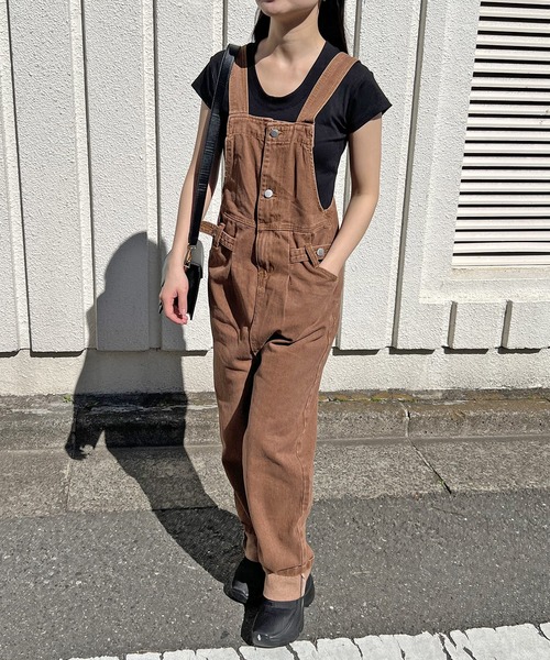 Jewelobe（ジュエローブ）の「UネックTシャツ（Tシャツ/カットソー・レディース・ホワイト/ブラウン/ベージュ/杢グレー/ブラック・FREE）」の6枚目の写真