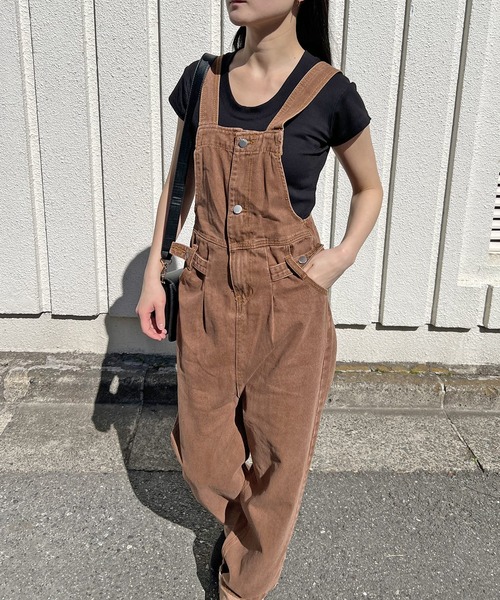 Jewelobe（ジュエローブ）の「UネックTシャツ（Tシャツ/カットソー・レディース・ホワイト/ブラウン/ベージュ/杢グレー/ブラック・FREE）」の7枚目の写真