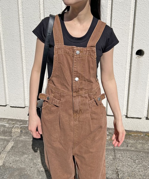 Jewelobe（ジュエローブ）の「UネックTシャツ（Tシャツ/カットソー・レディース・ホワイト/ブラウン/ベージュ/杢グレー/ブラック・FREE）」の8枚目の写真