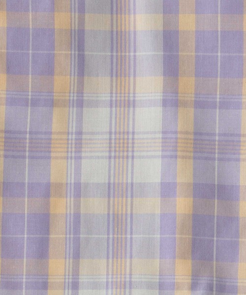 SITRY(シトリー)の「Oversize Drop shoulder broadcloth check shirt/オーバーサイズ ドロップショルダー ブロード チェック シャツ(シャツ/ブラウス・メンズ・オレンジ/ベージュ/ラベンダー/グレー・M/L)」の22枚目の写真