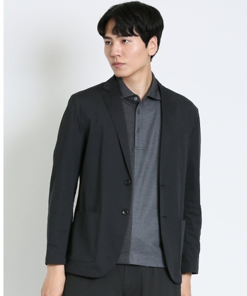 TAKA-Q（タカキュー）の「タカキュー AEROACTIVE 2ボタン カットジャケット(セットアップ可能)（セットアップ・メンズ・ネイビー/ベージュ/ブラック・X-LARGE/LARGE/MEDIUM）」の2枚目の写真