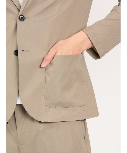 TAKA-Q（タカキュー）の「タカキュー AEROACTIVE 2ボタン カットジャケット(セットアップ可能)（セットアップ・メンズ・ネイビー/ベージュ/ブラック・X-LARGE/LARGE/MEDIUM）」の12枚目の写真