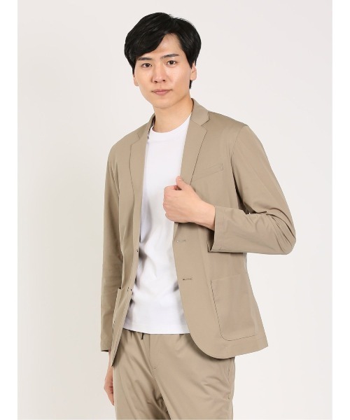 TAKA-Q（タカキュー）の「タカキュー AEROACTIVE 2ボタン カットジャケット(セットアップ可能)（セットアップ・メンズ・ネイビー/ベージュ/ブラック・X-LARGE/LARGE/MEDIUM）」の14枚目の写真