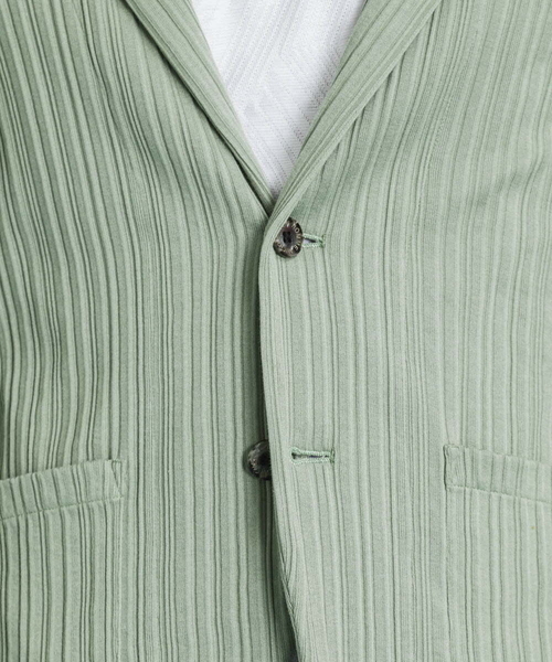 MICHEL KLEIN HOMME   （ミッシェルクランオム）の「プリーツパーカー（パーカー・メンズ・ライトグレー/ネイビー/カーキ・MEDIUM/LARGE/X-LARGE）」の10枚目の写真