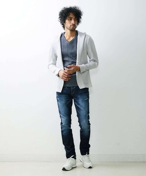 MICHEL KLEIN HOMME   （ミッシェルクランオム）の「プリーツパーカー（パーカー・メンズ・ライトグレー/ネイビー/カーキ・MEDIUM/LARGE/X-LARGE）」の19枚目の写真