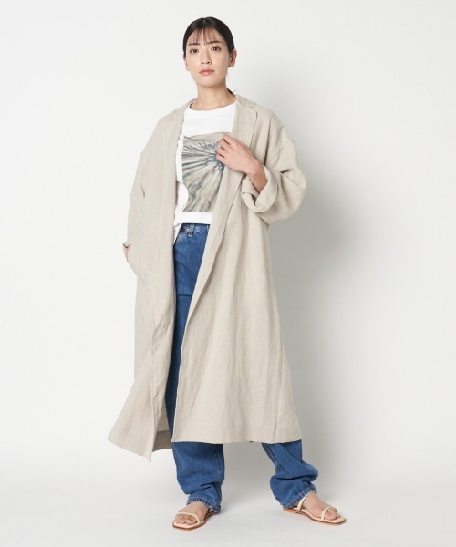 HELIOPOLE（エリオポール）の「DUNGAREES LINEN OVER COAT（その他