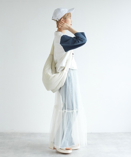 w closet（ダブルクローゼット）の「ナイロンショルダーバッグ（ショルダーバッグ・レディース・ホワイト/ブラック/イエロー・FREE）」の16枚目の写真