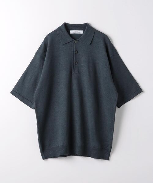 green label relaxing(グリーンレーベルリラクシング)の「リネンポリエステル プレーティング ポロシャツ -ウォッシャブル-(ポロシャツ・メンズ・ロイヤルブルー/グレー/オレンジ系その他・S/M/L/XL)」の10枚目の写真