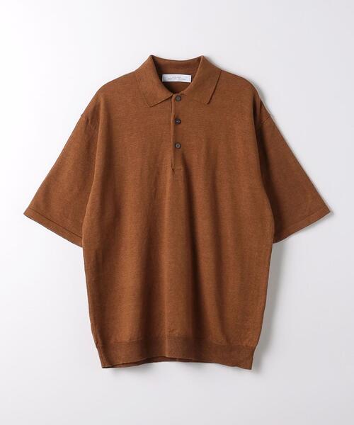 green label relaxing(グリーンレーベルリラクシング)の「リネンポリエステル プレーティング ポロシャツ -ウォッシャブル-(ポロシャツ・メンズ・ロイヤルブルー/グレー/オレンジ系その他・S/M/L/XL)」の20枚目の写真