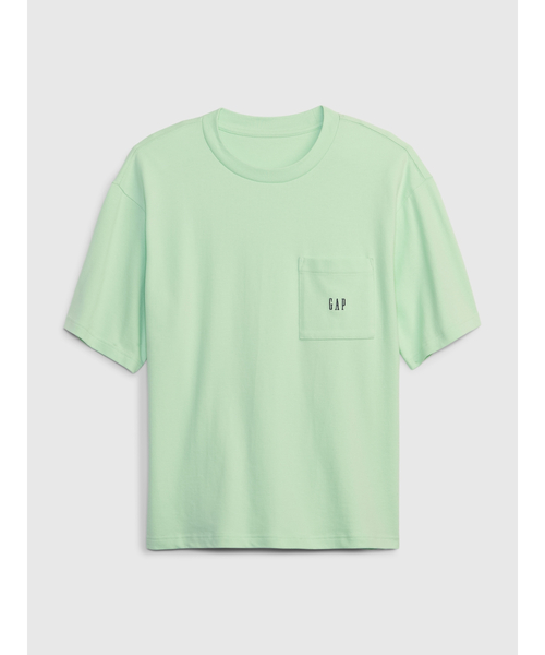GAP（ギャップ）の「オーバーサイズ GAPロゴ ピケ ポケットTシャツ（Tシャツ/カットソー・メンズ・ホワイト/グリーン/ライトグレー/ネイビー/ブルー/ブラック・S/L/M/XL/XS）」の8枚目の写真