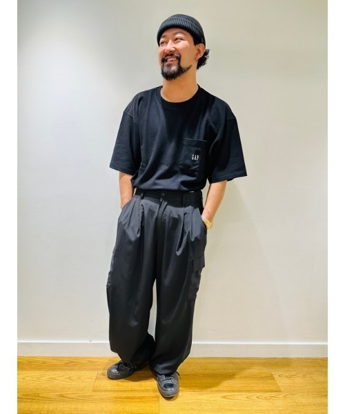 GAP（ギャップ）の「オーバーサイズ GAPロゴ ピケ ポケットTシャツ（Tシャツ/カットソー・メンズ・ホワイト/グリーン/ライトグレー/ネイビー/ブルー/ブラック・S/L/M/XL/XS）」の11枚目の写真