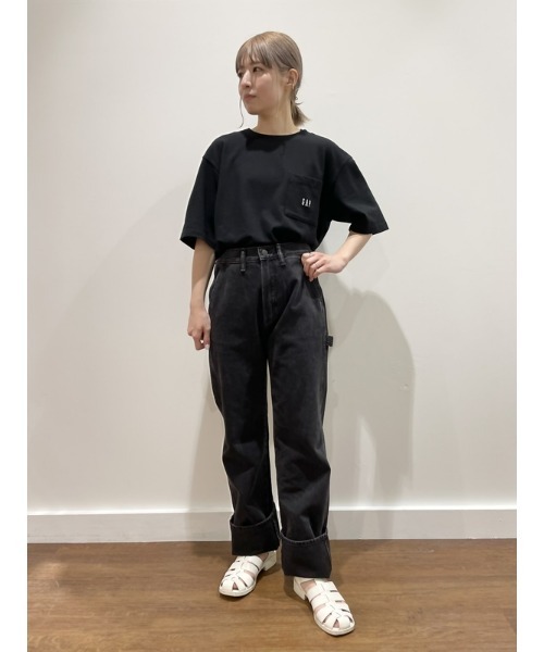 GAP（ギャップ）の「オーバーサイズ GAPロゴ ピケ ポケットTシャツ（Tシャツ/カットソー・メンズ・ホワイト/グリーン/ライトグレー/ネイビー/ブルー/ブラック・S/L/M/XL/XS）」の15枚目の写真