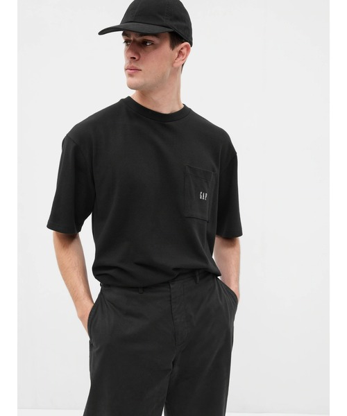 GAP（ギャップ）の「オーバーサイズ GAPロゴ ピケ ポケットTシャツ（Tシャツ/カットソー・メンズ・ホワイト/グリーン/ライトグレー/ネイビー/ブルー/ブラック・S/L/M/XL/XS）」の20枚目の写真