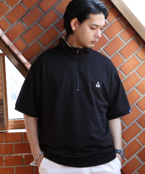 8(eight)(エイト)の「GERRY 半袖ハーフジップTシャツ(Tシャツ/カットソー・メンズ・ホワイト/アッシュグレー/ブラック・LARGE/X-LARGE/MEDIUM)」の2枚目の写真