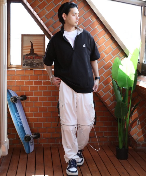 8(eight)(エイト)の「GERRY 半袖ハーフジップTシャツ(Tシャツ/カットソー・メンズ・ホワイト/アッシュグレー/ブラック・LARGE/X-LARGE/MEDIUM)」の15枚目の写真