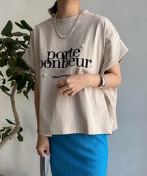DouDou | porte発砲プリントロゴパールTEE(Tシャツ/カットソー)