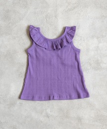 フリルカラーノースリーブカットソー(90～150cm)