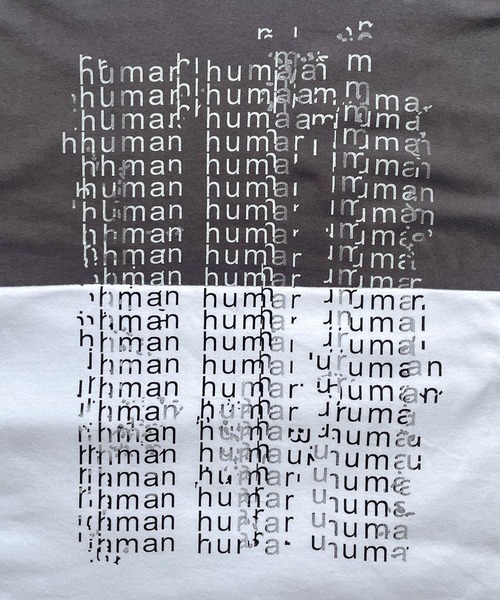 CANAL JEAN（キャナルジーン）の「El mar(エルマール) "human"オーバーサイズ半袖Tシャツ（Tシャツ/カットソー・レディース・チャコールグレー/ホワイト・ONE SIZE）」の14枚目の写真