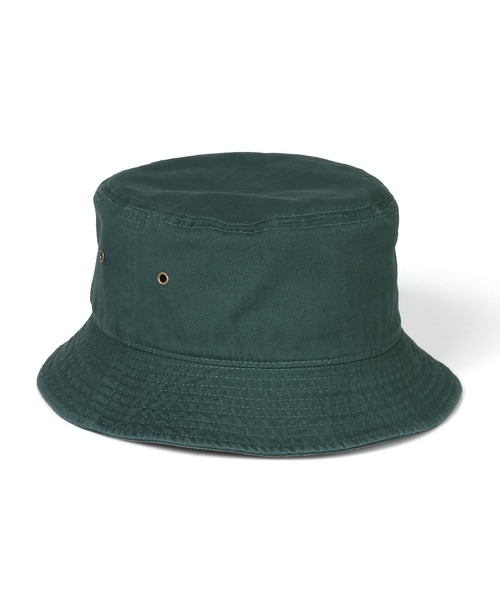 The DUFFER of ST.GEORGE（ザダファーオブセントジョージ）の「"D" EMBLEM BUCKET HAT：バケットハット（ハット・メンズ・ダークグリーン/ブラック・F）」の4枚目の写真