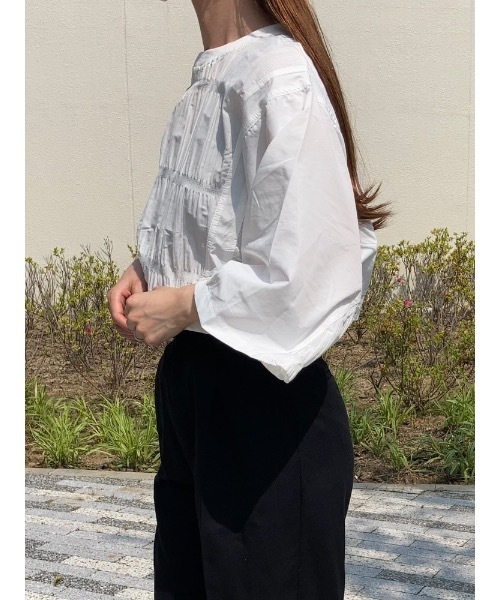 ANOTHER S(アナザーエス)の「ドローコードビッグシルエットTシャツ(Tシャツ/カットソー・レディース・ホワイト/ブラック・FREE)」の9枚目の写真