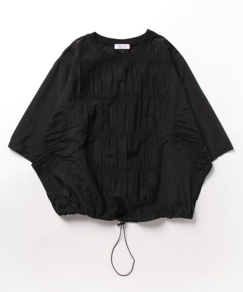 ANOTHER S(アナザーエス)の「ドローコードビッグシルエットTシャツ(Tシャツ/カットソー・レディース・ホワイト/ブラック・FREE)」の10枚目の写真