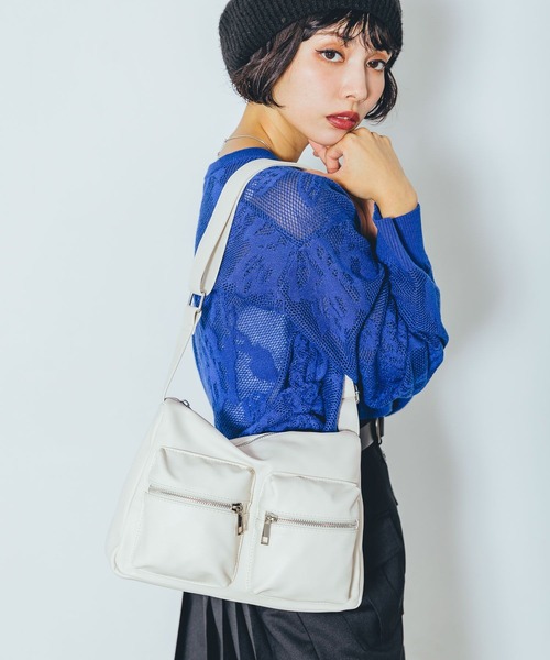 PAGEBOY（ページボーイ）の「ワークディティールショルダー（ショルダーバッグ・レディース・オフホワイト/ブラック・FREE）」の5枚目の写真