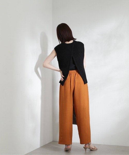 N.（N. Natural Beauty Basic）（エヌエヌナチュラルビューティーベーシック）の「◆起毛ニットタンク（ニット/セーター・レディース・オフホワイト/ブラック/イエロー・MEDIUM）」の13枚目の写真