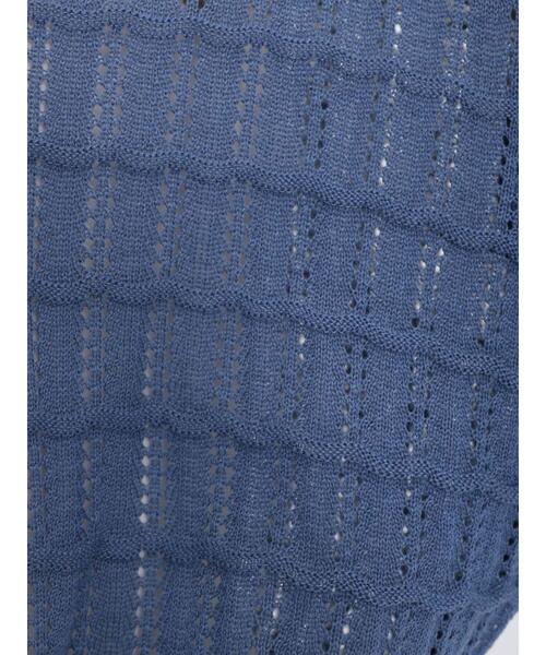 Samansa Mos2（サマンサ モスモス）の「【マシンウォッシャブル】前後着透かしカーディガン（カーディガン/ボレロ・レディース・ベージュ/ブラック/ブルー・F）」の14枚目の写真