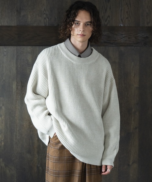 casper john 2点セット CASPER JOHN（キャスパージョン）の「High neck stitch blouson