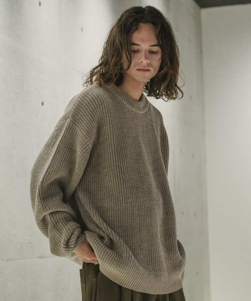 casper john 2点セット CASPER JOHN（キャスパージョン）の「Both sides lace knit