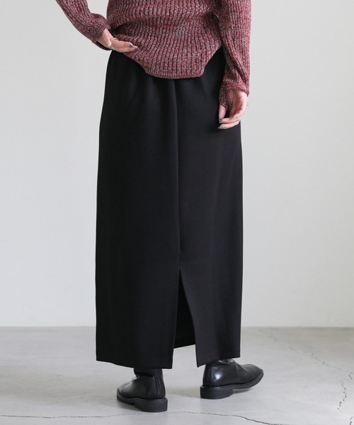 select MOCA(セレクトモカ)の「バックスリットストレッチナロースカート(スカート・レディース・アイボリー/ブラック/カーキ・SMALL/MEDIUM)」の8枚目の写真