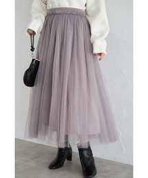 &. NOSTALGIA | 【ZOZO限定】2wayボリュームチュールスカート(スカート)