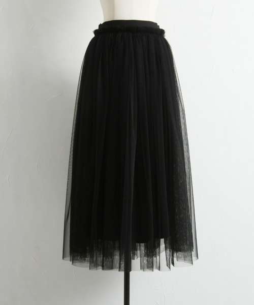 &. NOSTALGIA(アンドドットノスタルジア)の「【ZOZO限定】2wayボリュームチュールスカート(スカート・レディース・ブラック/グレイッシュベージュ・M)」の14枚目の写真
