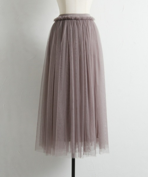 &. NOSTALGIA(アンドドットノスタルジア)の「【ZOZO限定】2wayボリュームチュールスカート(スカート・レディース・ブラック/グレイッシュベージュ・M)」の16枚目の写真