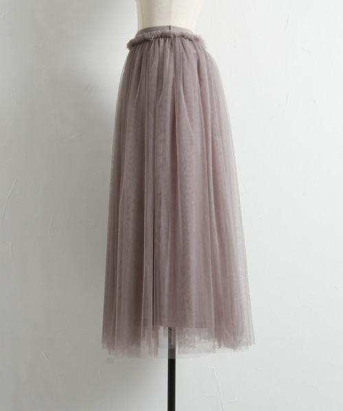 &. NOSTALGIA(アンドドットノスタルジア)の「【ZOZO限定】2wayボリュームチュールスカート(スカート・レディース・ブラック/グレイッシュベージュ・M)」の17枚目の写真