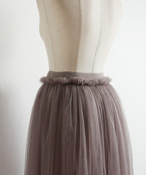 &. NOSTALGIA(アンドドットノスタルジア)の「【ZOZO限定】2wayボリュームチュールスカート(スカート・レディース・ブラック/グレイッシュベージュ・M)」の19枚目の写真