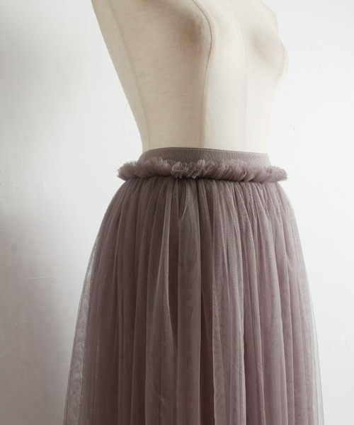 &. NOSTALGIA(アンドドットノスタルジア)の「【ZOZO限定】2wayボリュームチュールスカート(スカート・レディース・ブラック/グレイッシュベージュ・M)」の21枚目の写真