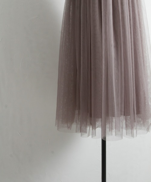 &. NOSTALGIA(アンドドットノスタルジア)の「【ZOZO限定】2wayボリュームチュールスカート(スカート・レディース・ブラック/グレイッシュベージュ・M)」の22枚目の写真