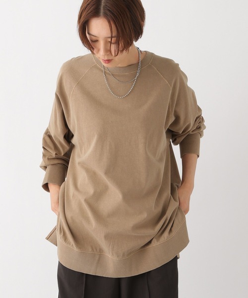 LEPSIM（レプシィム）の「ビンテージライクチュニック　908510（Tシャツ/カットソー・レディース・チャコールグレー/ベージュ/オフホワイト/ブルー・FREE）」の21枚目の写真