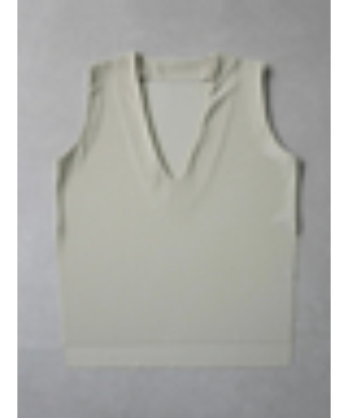 TRUNC(トランクエイティーエイト)の「Smooth Rib Vneck Gilet(Tシャツ/カットソー・レディース・アイボリー/ブラック/ブルー・FREE)」の21枚目の写真